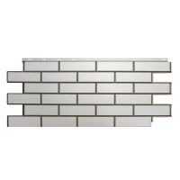 Цокольный сайдинг «Кирпич гладкий» Белый