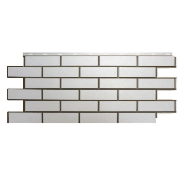 Цокольный сайдинг «Кирпич гладкий» Белый от производителя Nordside по цене 505 р Цокольный сайдинг «Кирпич гладкий» Белый от производителя Nordside по цене 505 р