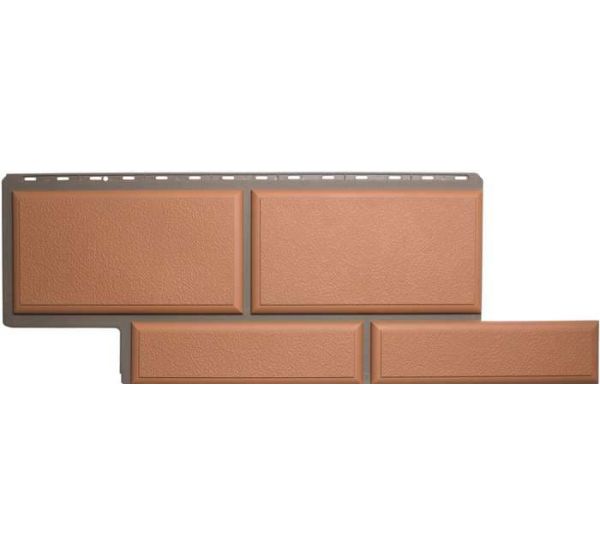 Фасадные панели (цокольный сайдинг)   Флорентийский камень Персиковый от производителя  Альта-профиль по цене 598 р