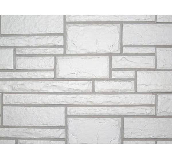 Цокольный сайдинг Hand-Cut Stone (Дворцовый Камень) GLACIER WHITE (Белый камень) от производителя Nailite по цене 0 р Цокольный сайдинг Hand-Cut Stone (Дворцовый Камень) GLACIER WHITE (Белый камень) от производителя Nailite по цене 0 р