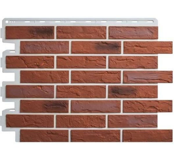 Фасадные панели (цокольный сайдинг)   Кирпич рижский - 04 от производителя  Альта-профиль по цене 664 р
