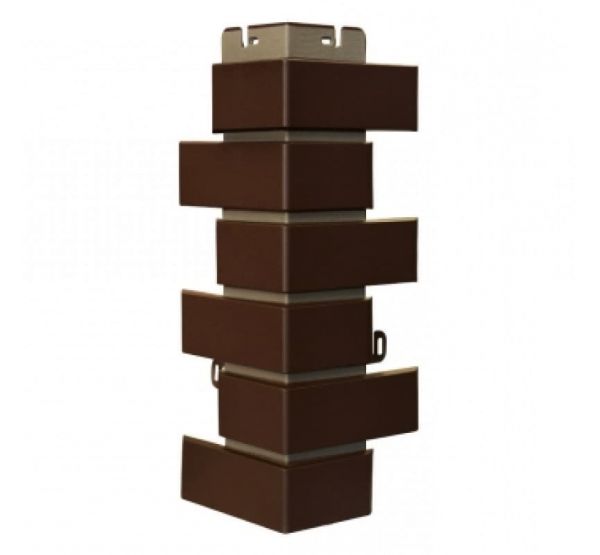 Угол наружный Кирпич клинкерный Коричневый от производителя Альта-профиль по цене 681 р Угол наружный Кирпич клинкерный Коричневый от производителя Альта-профиль по цене 681 р