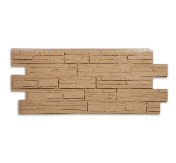 Фасадные панели СЕРИЯ ЭКО-1 АЛЬПИЙСКАЯ СКАЗКА - Крем от производителя  Т-сайдинг по цене 520 р