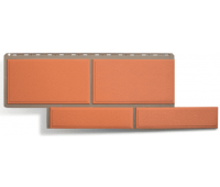 Фасадные панели (цокольный сайдинг)   Флорентийский камень Терракотовый