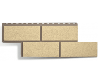 Фасадные панели (цокольный сайдинг) Неаполитанский камень Слоновая Кость Фасадные панели (цокольный сайдинг) Неаполитанский камень Слоновая Кость