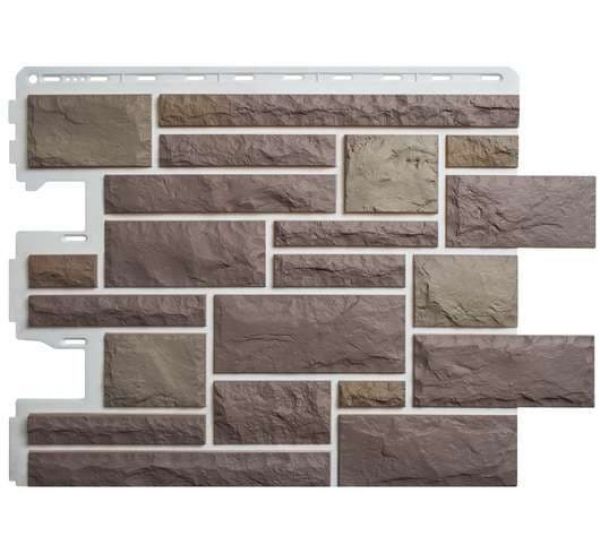 Фасадные панели (цокольный сайдинг)   Камень пражский 03 от производителя  Альта-профиль по цене 623 р