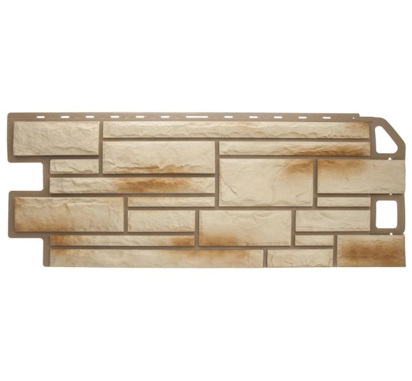 Фасадные панели (цокольный сайдинг) Камень Ракушечник от производителя  Альта-профиль по цене 632 р