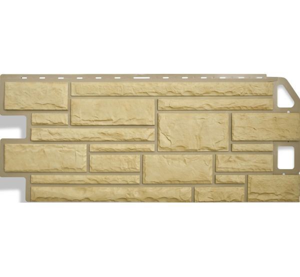 Фасадные панели (цокольный сайдинг) Камень Желтый от производителя  Альта-профиль по цене 632 р