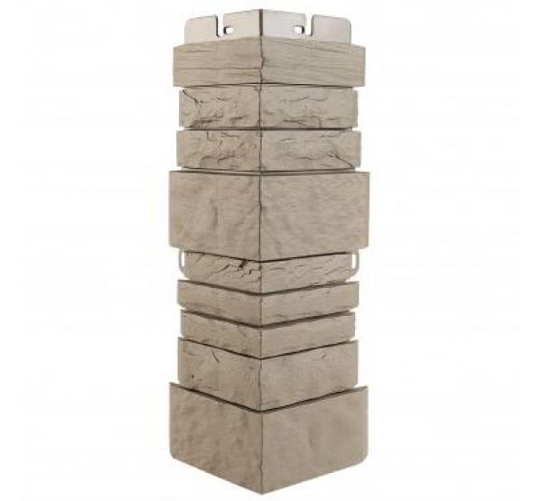 Угол наружный Скалистый камень ЭКО Бежевый от производителя Альта-профиль по цене 400 р Угол наружный Скалистый камень ЭКО Бежевый от производителя Альта-профиль по цене 400 р