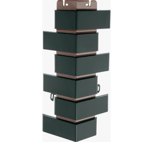 Угол наружный Кирпич клинкерный Графит от производителя  Альта-профиль по цене 681 р