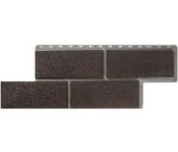 Фасадные панели (цокольный сайдинг) Неаполитанский камень Коричневый Фасадные панели (цокольный сайдинг) Неаполитанский камень Коричневый