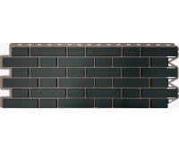 Фасадные панели (цокольный сайдинг) Кирпич клинкерный Графит Фасадные панели (цокольный сайдинг) Кирпич клинкерный Графит