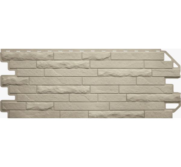 Фасадные панели (цокольный сайдинг) Кирпич антик ЭКО Кремовый от производителя  Альта-профиль по цене 595 р