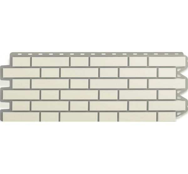 Фасадные панели (цокольный сайдинг) Кирпич клинкерный Белый от производителя Альта-профиль по цене 632 р Фасадные панели (цокольный сайдинг) Кирпич клинкерный Белый от производителя Альта-профиль по цене 632 р