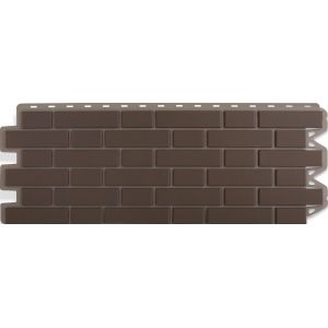 Фасадные панели (цокольный сайдинг) Кирпич клинкерный Коричневый от производителя Альта-профиль по цене 632 р Фасадные панели (цокольный сайдинг) Кирпич клинкерный Коричневый от производителя Альта-профиль по цене 632 р