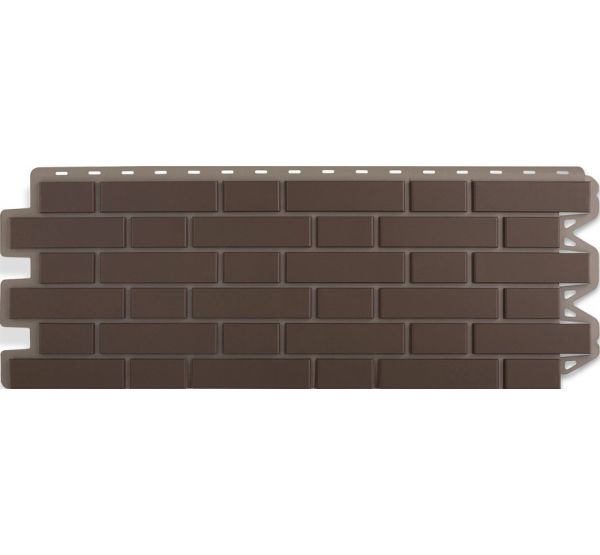 Фасадные панели (цокольный сайдинг) Кирпич клинкерный Коричневый от производителя Альта-профиль по цене 632 р Фасадные панели (цокольный сайдинг) Кирпич клинкерный Коричневый от производителя Альта-профиль по цене 632 р