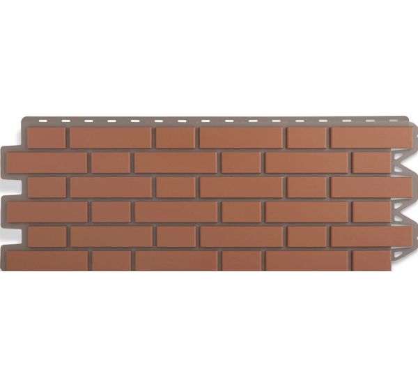 Фасадные панели (цокольный сайдинг) Кирпич клинкерный Красный от производителя  Альта-профиль по цене 632 р