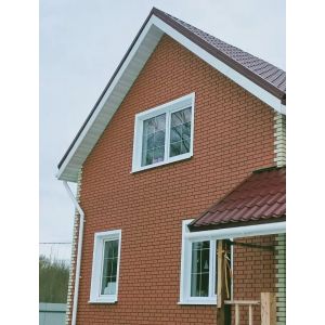 Фасадные панели (цокольный сайдинг) Кирпич клинкерный Красный от производителя  Альта-профиль по цене 632 р