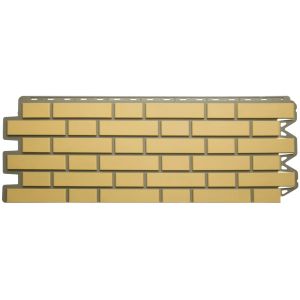 Фасадные панели (цокольный сайдинг) Кирпич клинкерный Желтый от производителя Альта-профиль по цене 632 р Фасадные панели (цокольный сайдинг) Кирпич клинкерный Желтый от производителя Альта-профиль по цене 632 р