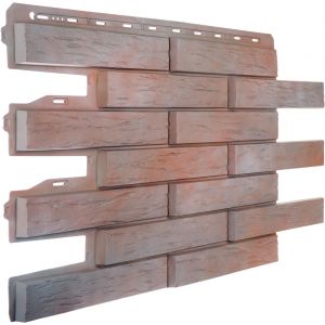 Фасадные панели (цокольный сайдинг) Ригель Немецкий 01 от производителя  Альта-профиль по цене 623 р