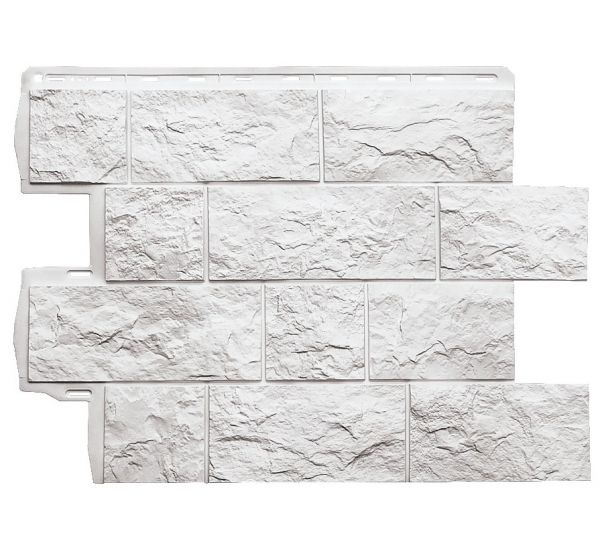 Фасадная панель Туф ЭКО Белый от производителя  Альта-профиль по цене 573 р