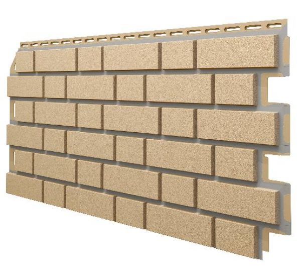 Фасадные панели (Цокольный Сайдинг) VOX Solid, Clinker, Cappucino от производителя  Vox по цене 720 р