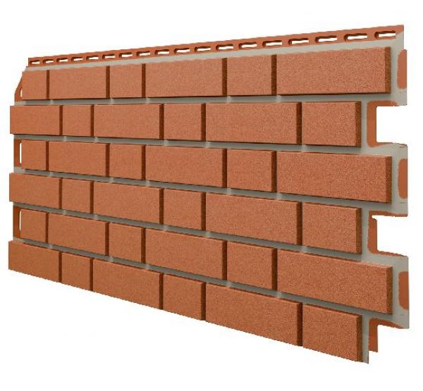 Фасадные панели (Цокольный Сайдинг) VOX Solid, Clinker, Terracota от производителя  Vox по цене 720 р