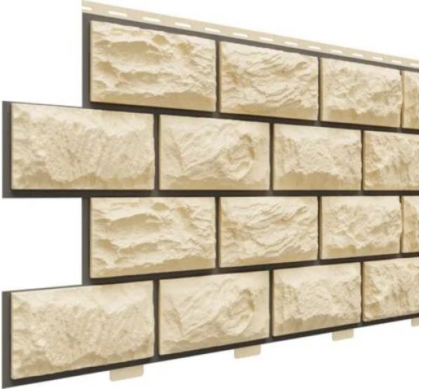 Цокольный сайдинг коллекция Альпийский прокрашенные швы - Шампань от производителя  Доломит по цене 625 р