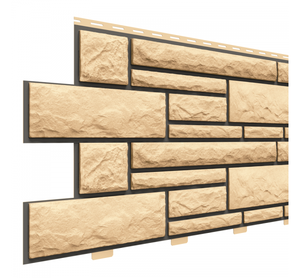 Фасадные панели под камень Доломит премиум Имбирь от производителя Доломит по цене 550 р Фасадные панели под камень Доломит премиум Имбирь от производителя Доломит по цене 550 р