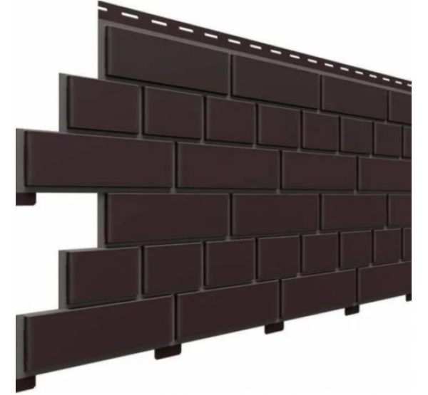 Цокольный сайдинг коллекция Кирпич - Коричневый от производителя  Доломит по цене 575 р