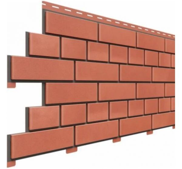 Цокольный сайдинг коллекция Кирпич - Красный от производителя  Доломит по цене 575 р