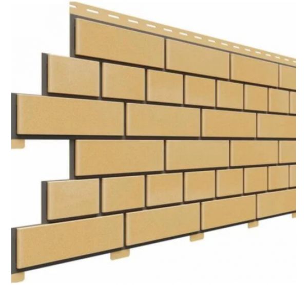 Цокольный сайдинг коллекция Кирпич - Желтый от производителя  Доломит по цене 575 р