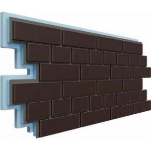 Фасадная термопанель Кирпич 40 мм - Коричневый от производителя Доломит по цене 1 250 р Фасадная термопанель Кирпич 40 мм - Коричневый от производителя Доломит по цене 1 250 р