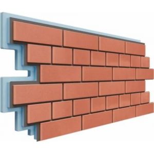 Фасадная термопанель Кирпич 40 мм - Красный от производителя Доломит по цене 1 250 р Фасадная термопанель Кирпич 40 мм - Красный от производителя Доломит по цене 1 250 р