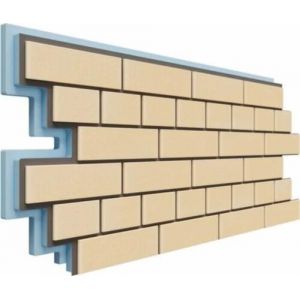 Фасадная термопанель Кирпич 40 мм - Светло-жёлтый от производителя Доломит по цене 1 250 р Фасадная термопанель Кирпич 40 мм - Светло-жёлтый от производителя Доломит по цене 1 250 р