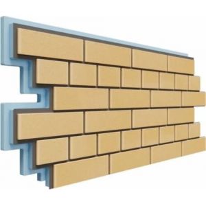 Фасадная термопанель Кирпич 40 мм - Жёлтый от производителя Доломит по цене 1 250 р Фасадная термопанель Кирпич 40 мм - Жёлтый от производителя Доломит по цене 1 250 р