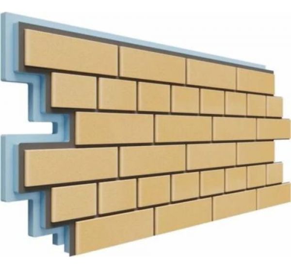 Фасадная термопанель Кирпич 40 мм - Жёлтый от производителя Доломит по цене 1 250 р Фасадная термопанель Кирпич 40 мм - Жёлтый от производителя Доломит по цене 1 250 р