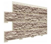 Цокольный сайдинг коллекция Скалистый риф люкс - Коралл Цокольный сайдинг коллекция Скалистый риф люкс - Коралл