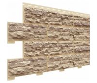 Цокольный сайдинг коллекция Скалистый риф люкс - Янтарь Цокольный сайдинг коллекция Скалистый риф люкс - Янтарь