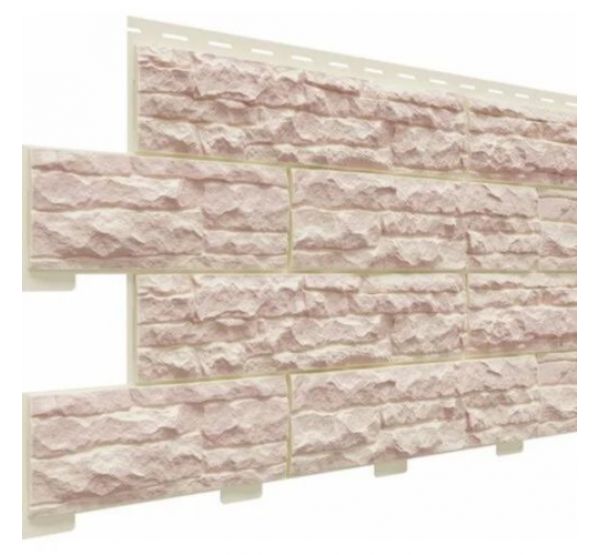 Цокольный сайдинг коллекция Скалистый риф люкс - Жемчуг от производителя  Доломит по цене 548 р