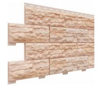 Цокольный сайдинг коллекция Скалистый риф премиум - Терракот Цокольный сайдинг коллекция Скалистый риф премиум - Терракот