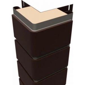 Угол к Фасадным Термопанелям Наружный Кирпич 20 мм Коричневый от производителя  Доломит по цене 1 460 р