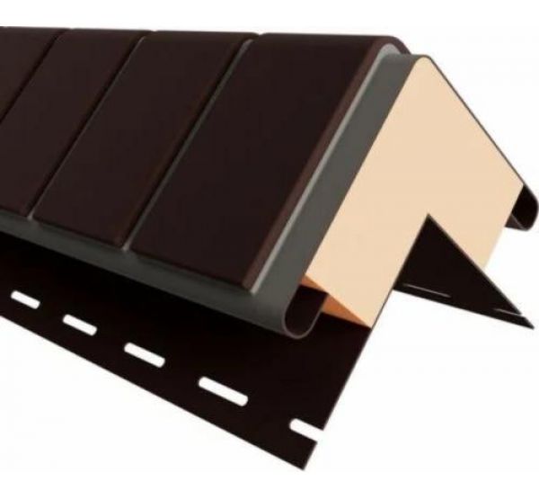 Угол к Фасадным Термопанелям Наружный Кирпич 20 мм Коричневый от производителя  Доломит по цене 1 460 р