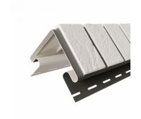 Угол наружный для цокольного сайдинга Кирпич Славянка Белый Угол наружный для цокольного сайдинга Кирпич Славянка Белый