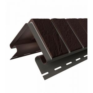 Угол наружный для цокольного сайдинга Кирпич Славянка Коричневый от производителя  Доломит по цене 1 292 р