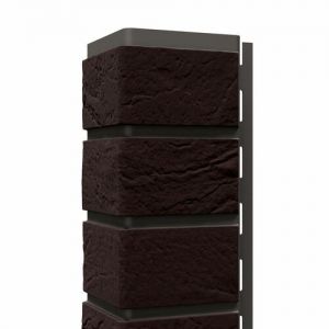 Угол наружный для цокольного сайдинга Кирпич Славянка Коричневый от производителя  Доломит по цене 1 292 р