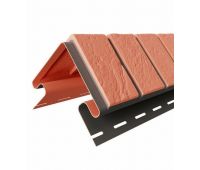 Угол наружный для цокольного сайдинга Кирпич Славянка Красный Угол наружный для цокольного сайдинга Кирпич Славянка Красный