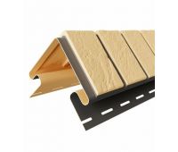 Угол наружный для цокольного сайдинга Кирпич Славянка Желтый Угол наружный для цокольного сайдинга Кирпич Славянка Желтый