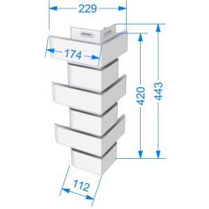Угол наружный коллекция Flemish Желтый от производителя  Docke по цене 585 р