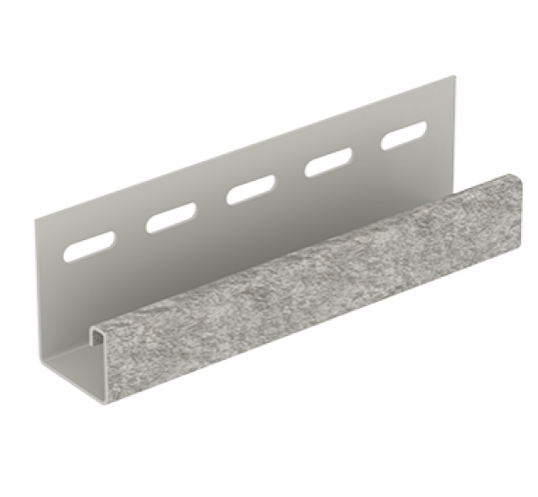 J-планка Стоун-хаус Сланец Светло серый от производителя Ю-Пласт по цене 350 р J-планка Стоун-хаус Сланец Светло серый от производителя Ю-Пласт по цене 350 р